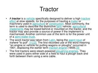 Tractor