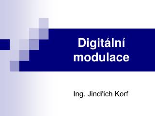 Digitální modulace