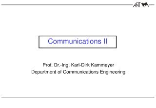 Communications II