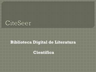 CiteSeer