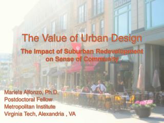 The Value of Urban Design