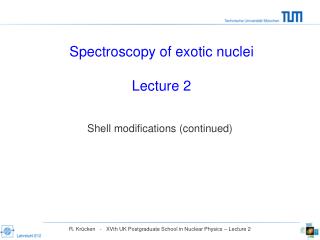 Spectroscopy of exotic nuclei Lecture 2