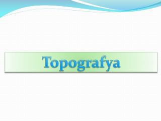 Topografya