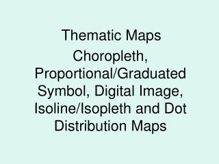 Thematic Maps