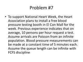 Problem #7