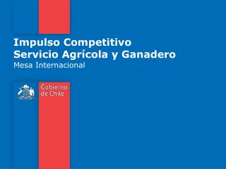 Impulso Competitivo Servicio Agrícola y Ganadero