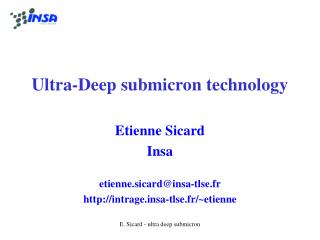 Ultra-Deep submicron technology