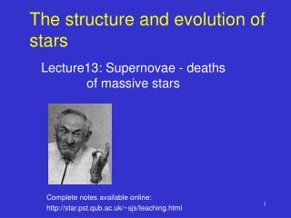 The structure and evolution of stars