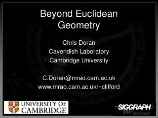 Beyond Euclidean Geometry