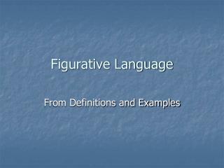 Figurative Language