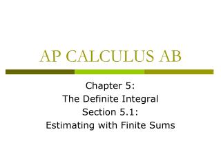 AP CALCULUS AB