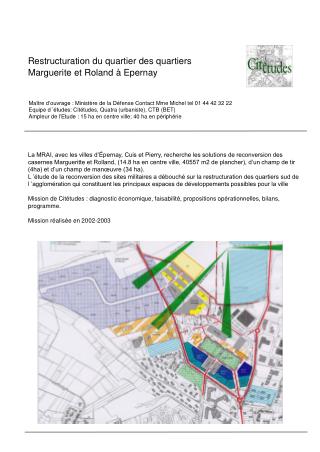 Maître d’ouvrage : Ministère de la Défense Contact Mme Michel tel 01 44 42 32 22