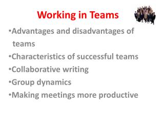 Working in Teams