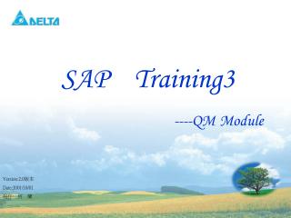 SAP Training3 ----QM Module