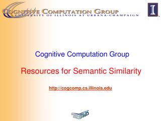 Cognitive Computation Group Resources for Semantic Similarity