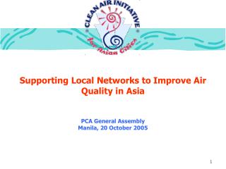 Supporting Local Networks to Improve Air Quality in Asia