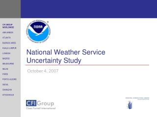 National Weather Service Uncertainty Study