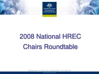 2008 National HREC Chairs Roundtable