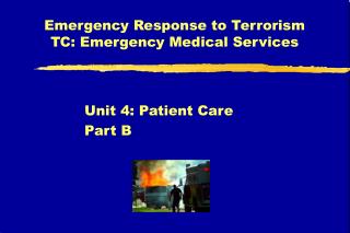 Emergency Response to Terrorism TC: Emergency Medical Services