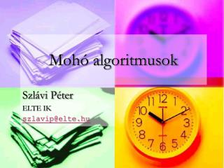 Mohó algoritmusok