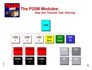 The P25M Modules: Step One Towards Task Tailoring