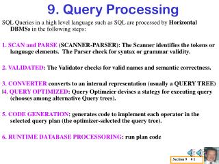 9. Query Processing