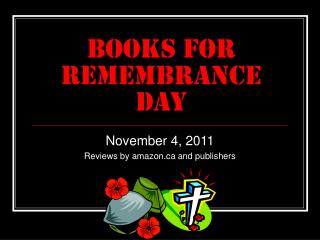 Books for Remembrance Day