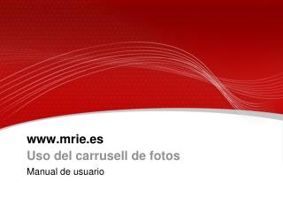 mrie.es Uso del carrusell de fotos