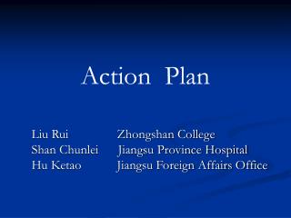 Action Plan