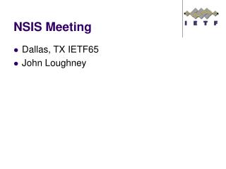 NSIS Meeting