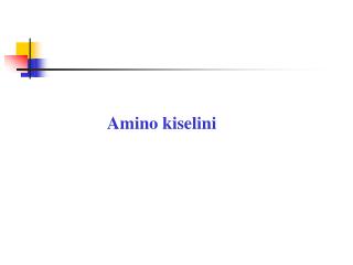 Amino kiselini