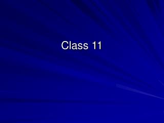 Class 11