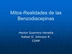 Mitos-Realidades de las Benzodiacepinas
