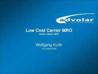 Low Cost Carrier MRO Aviation Week‘s MRO