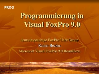 Programmierung in Visual FoxPro 9.0