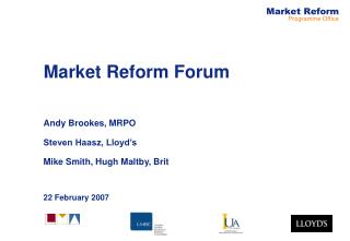 Market Reform Forum