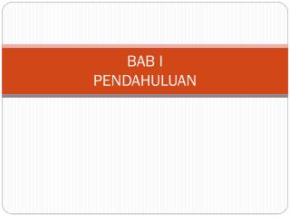 BAB I PENDAHULUAN