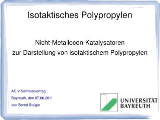 Isotaktisches Polypropylen