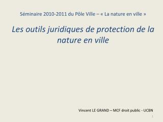 Vincent LE GRAND – MCF droit public - UCBN