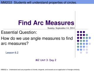 Find Arc Measures