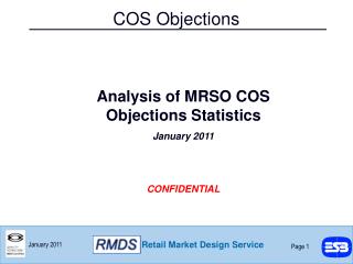 COS Objections