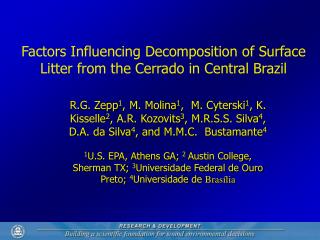Factors Influencing Decomposition of Surface Litter from the Cerrado in Central Brazil