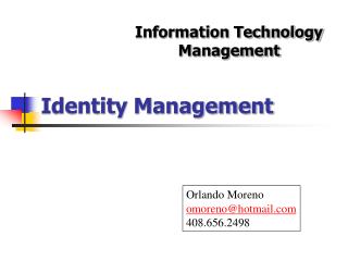 Identity Management