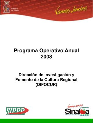 Programa Operativo Anual 2008