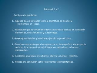 Actividad 1 y 2