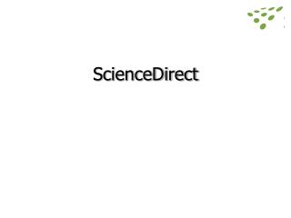 S cienceDirect