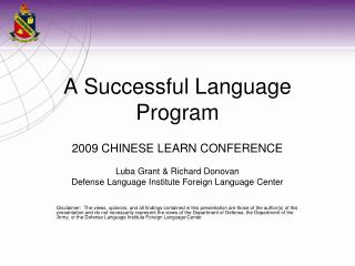 A Successful Language Program