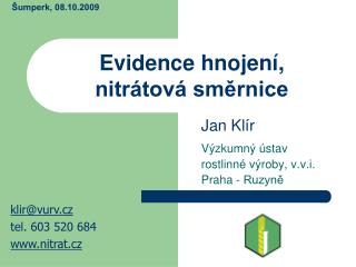 Evidence hnojení, nitrátová směrnice