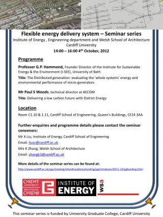 This seminar series is funded by University Graduate College, Cardiff University