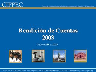 Rendición de Cuentas 2003